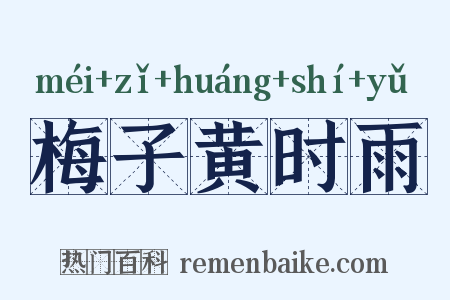 梅子黄时雨是什么意思的图片